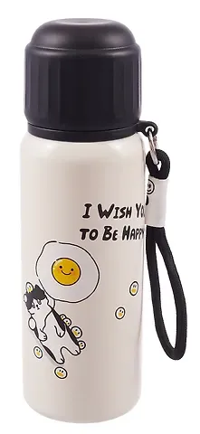 Термос с ремешком Котик (пластик/металл) (500мл)