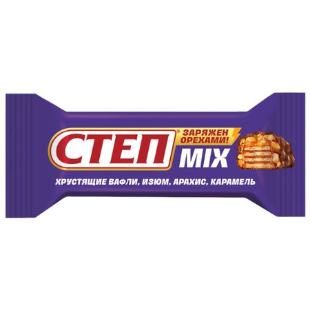 Конфеты вафельные Славянка Степ глазированные Mix 80 г