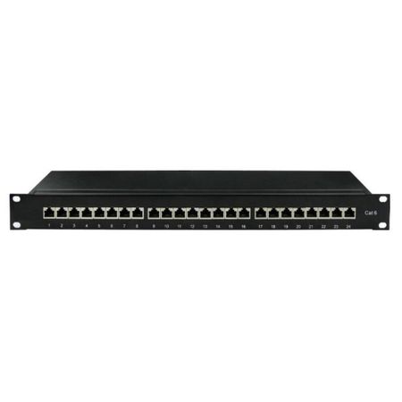 Патч-панель экранированная DKC 1U 19 дюйм RJ45 CAT6 24 порта (RN6PPF241)