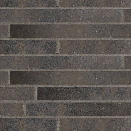 Клинкерная плитка для фасада Terramatic Forta Brown Riegel DK 2301-2R (10 шт.= 0,16 кв.м) коричневая с черным декором 390х40х14 мм