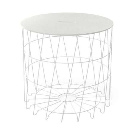 Журнальный столик круглый мисандея/белый муар Sheffilton SHT-CT41