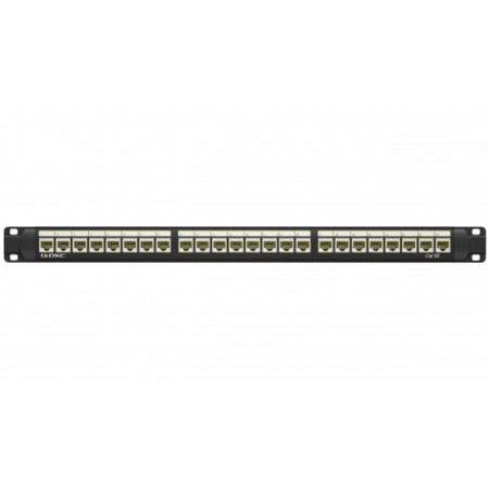 Патч-панель неэкранированная DKC 1U 19 дюйм RJ45 CAT5е 24 модуля (RN5PPU24)