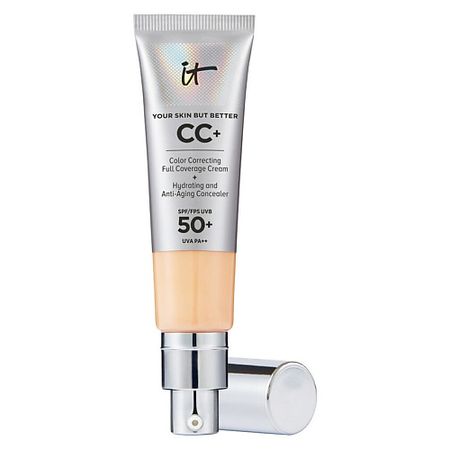 CC крем для лица IT COSMETICS CC+ крем Your Skin But Better SPF50 с антивозрастным уходом ные кольцевые индукторы 100uh 101k your cee 1 2 вт