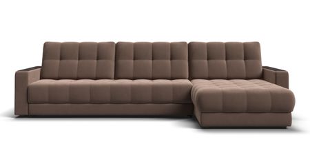 Угловой диван BOSS 3.0 MAX велюр Monolit мокко