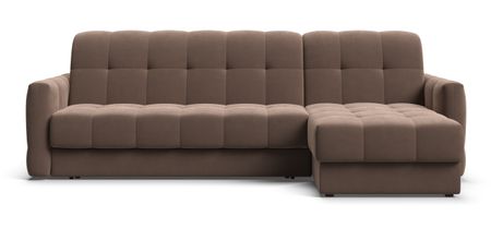 Угловой диван BOSS Sleep 160 велюр Monolit мокко