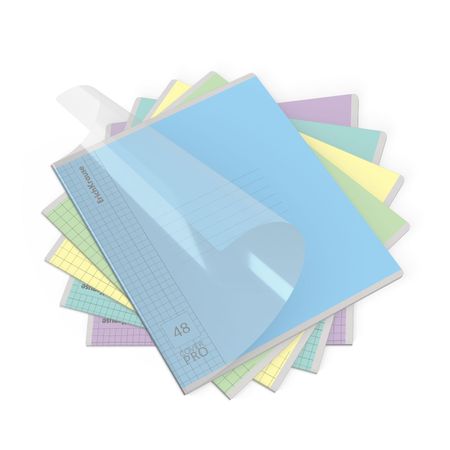 Тетрадь школьная ученическая с пластиковой обложкой Erich Krause Классика CoverPrо, 48 листов, клетка, в ассортименте