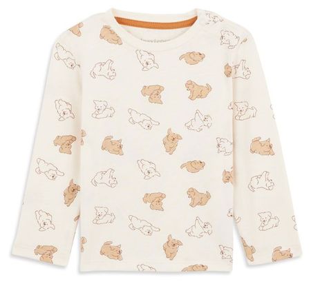 Футболка для мальчика InExtenso с длинным рукавом бежевая