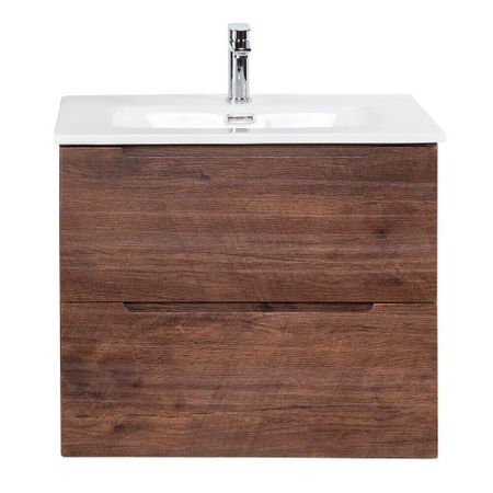 Тумба под раковину BelBagno Etna 60 см подвесная темное дерево (ETNA-600-2C-SO-RW-P)