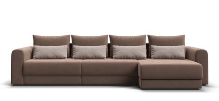 Модульный угловой диван РИЧМОНД MODOOL MAX Велюр Monolit мокко