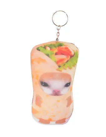 Брелок-антистресс Кот-шаурма (15см) (201.1.9)