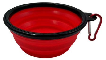 Миска складная для животных с карабином, 1 л