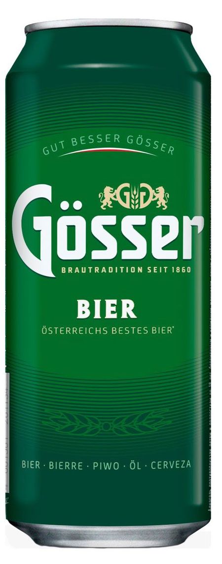 Пиво Gosser светлое фильтрованное 4,7%, 430 мл каролина гезий beer expert пиво идеальный путеводитель по сортам видам рецептам