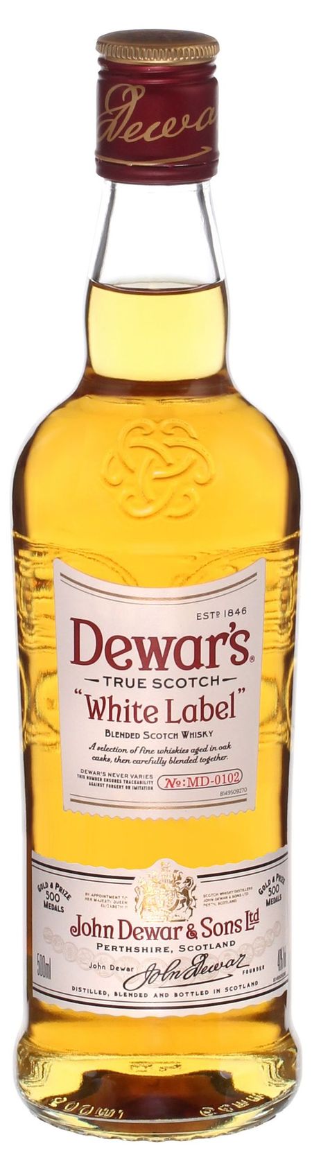 Виски Dewar's White Label Шотландия, 0,5 л