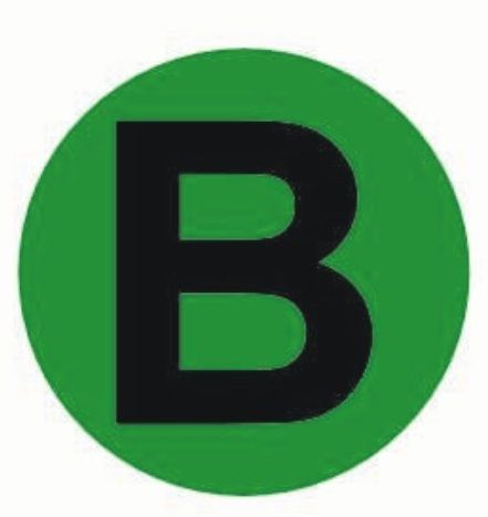 Наклейка знак электробезопасности EKF PROxima d20 мм B (100 шт.) (an-2-9-1) автомобильные открытые светоотражающие наклейки предупреждающий знак для volkswagen vw passat tiguan t roc golf jetta sharan scirocco eos t cross bora