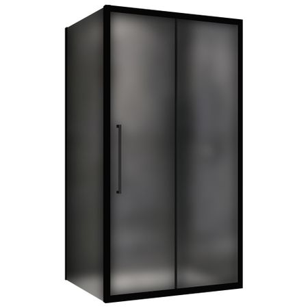 Душевой уголок Abber Schwarzer Diamant черный 130х100х195 см прямоугольник стекло матовое 6 мм (AG30130BMH-S100BM)