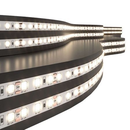 Лента светодиодная SMD 2835 3300К 12 В 9,6 Вт/м 5 м IP20 Elektrostandard (a050539) трансформаторы освещения meruem dr 8 24 вт x2 ac220