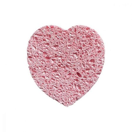 Спонж для нанесения макияжа LEI Lei Спонж натуральный, сердце натуральный кристалл сакура яшма агат сердце