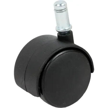 Колесо для мебели поворотное без тормоза 50 мм максимальная нагрузка 50 кг цвет чёрный