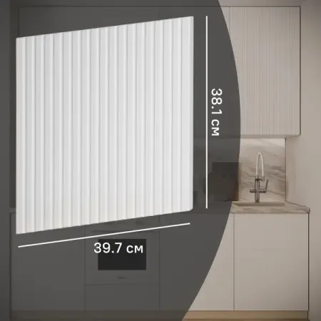 Фасад для кухонного ящика Висла 39.7x38.1 см KONSENSA МДФ цвет белый невидимая ручка встроенная скрытая дверь кухонного шкафа шкафа ящика золотая современная движущаяся дверная ручка