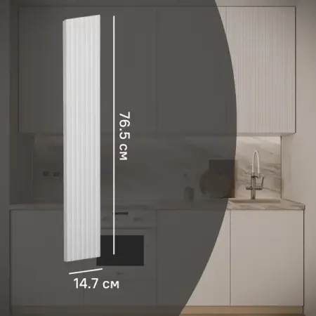 Фасад для кухонного шкафа Висла 14.7x76.5 см KONSENSA МДФ цвет белый внешнее зеркало заднего вида автомобиля задний корпус из углеродного волокна левый и правый для geely coolray
