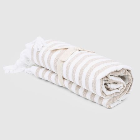 Полотенце Homelines textiles stripes бежевый 90х170 см жюль габриэль верн индия