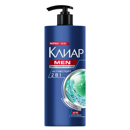 Шампунь Клиар Men 2в1 Активспорт 1 л наталья вадимовна лапшичева тетахилинг универсальная система достижения результатов