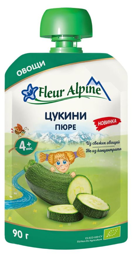 Пюре Fleur Alpine Цукини с 4 мес., 90 г