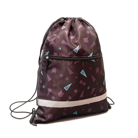 Мешок для обуви Erich Krause Black Style с карманом на молнии 500x410 мм сертификат на мешок капусты ламинированный 5 0 spl000021 мастер