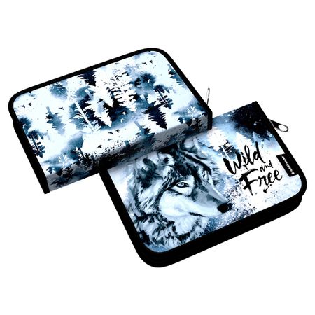 Пенал-книжка Erich Krause Timber Wolf 110x205x25 мм книжка с маркером для мальчиков