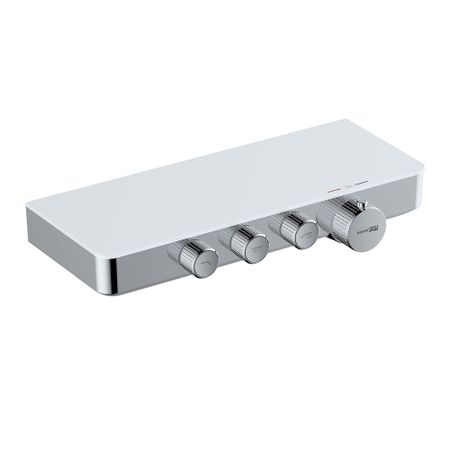 Смеситель для душа встраиваемый WasserKraft Mindel термостатический с переключателем без лейки белый (8599 Thermo)