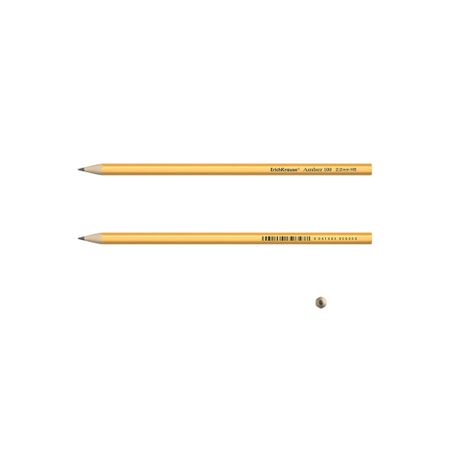 Чернографитный карандаш Erich Krause Amber, шестигранный , HB карандаш чернографитный schiller черное дерево