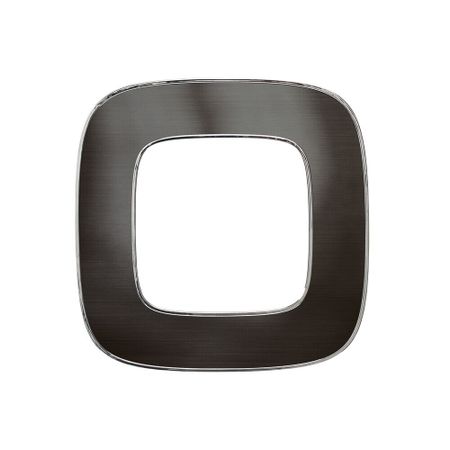 Рамка Legrand Valena Allure oдноместная черная сталь (754291)