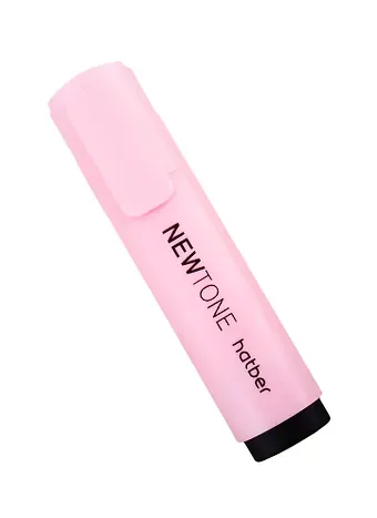 Текстовыделитель Hatber, пастельный розовый