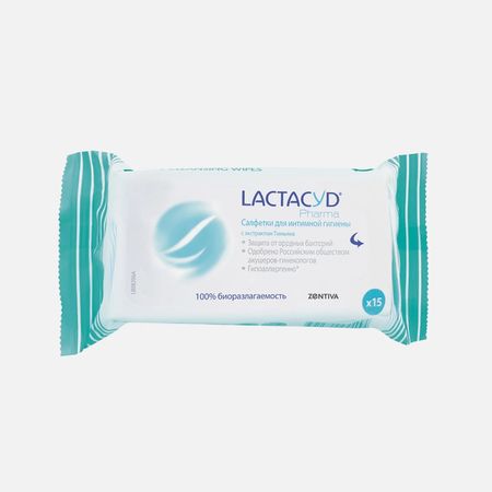 Салфетки для интимной гигиены Лактацид с экстрактом тимьяна 15 шт