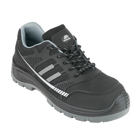 Полуботинки рабочие текстильные со светоотражающими элементами с защитным подноском размер 44 черные Prosafe Sport (751Т)