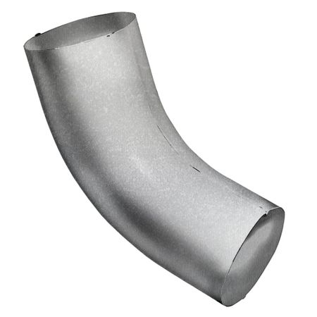 Колено трубы Grand Line Zn металлическое d90 мм 60° оцинкованное