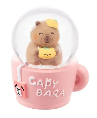 Снежный шар Капибара в кружке (4,5х7) (12-7725-202505-S61)