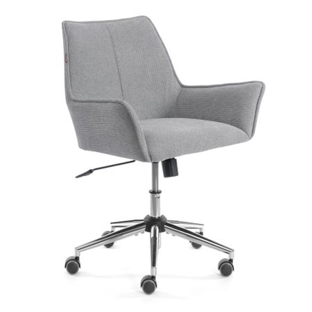 Кресло TC Murano/Мурано хром велюр/букле (HYP), светло-серый