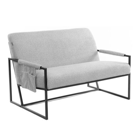 Диван TC Charli LUX/Чарли Люкс велюр/букле, VT shape silver