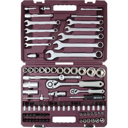 Набор инструментов универсальный Thorvik (TS082) (82 шт.) головка торцевая thorvik 1 2 14мм