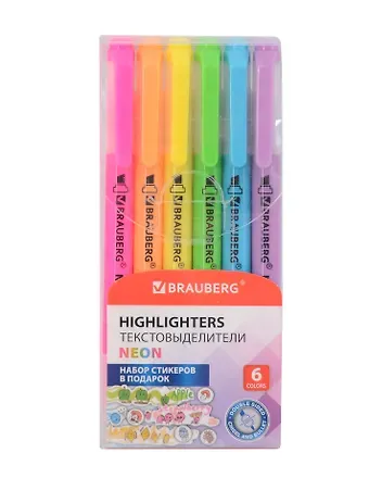 Текстовыделители 06цв 