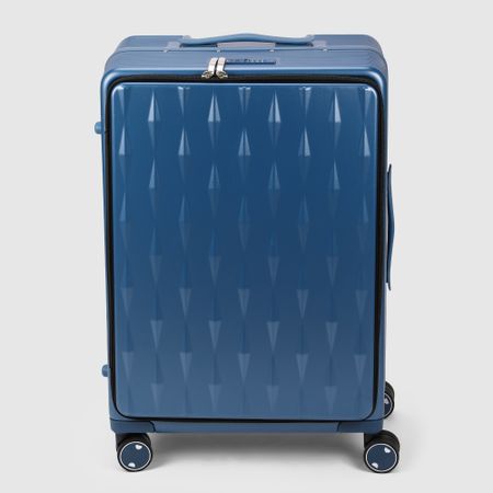Чемодан Smarter Luggage из поликарбоната, размер 24, синий 44х27х67 см