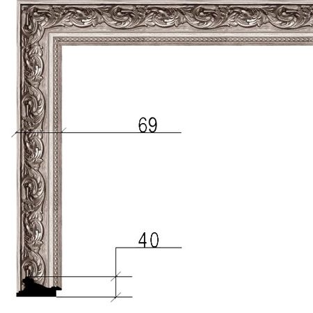 Рама Декарт багетная 40/40 КРЗ6 781912 рама свами в лесах богопознания том 2 поклонение