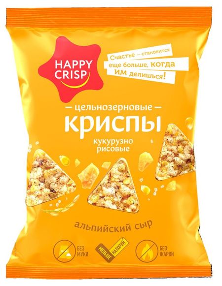 Криспы кукурузно-рисовые Happy Crisp альпийский сыр, 50 г алим хусейнович ульбашев право и литература как пушкин достоевский и толстой придумали конституцию и другие законы