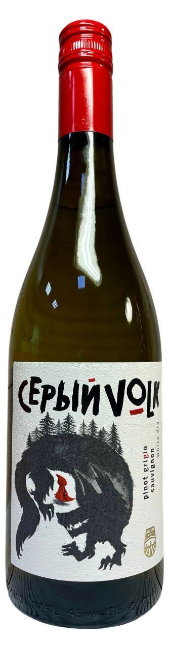 Вино Охотники Серый волк белое сухое Россия, 0,75 л якоб и вильгельм гримм картонка волк и семеро козлят
