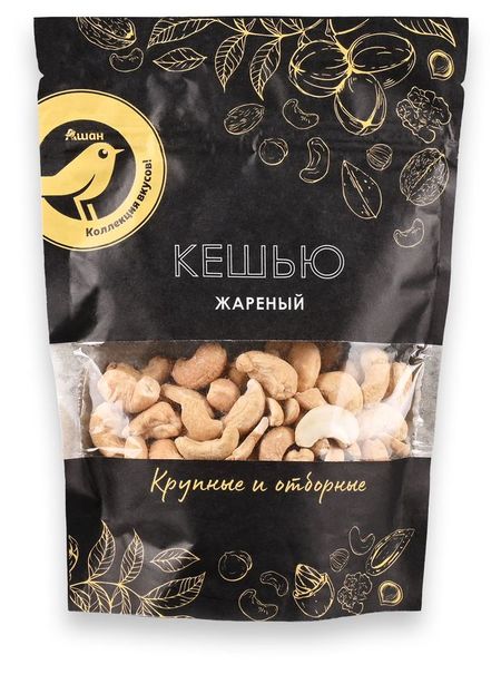 Кешью АШАН Золотая птица жареный, 130 г