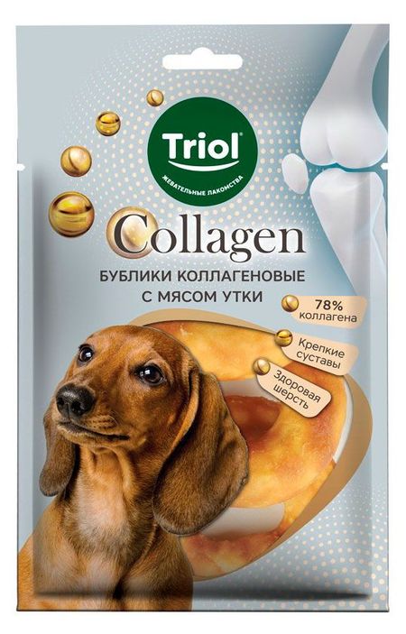 Лакомство для собак Triol Collagen с мясом утки, 80 г