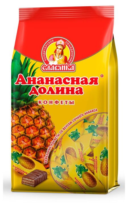 Конфеты Славянка Ананасная Долина, 200 г