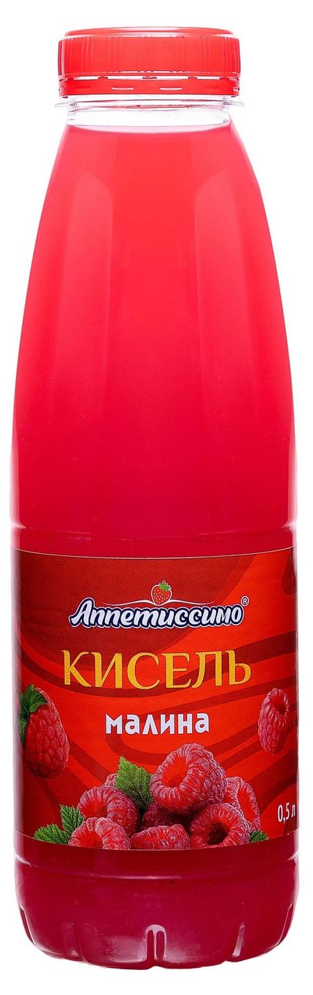 Кисель плодово-ягодный Аппетиссимо малина охлажденный, 500 мл