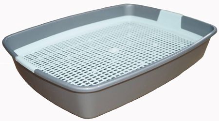 Лотки Сибирская кошка Туалет Мяус для кошек с сеткой высокие ножки (398х297х72 мм)